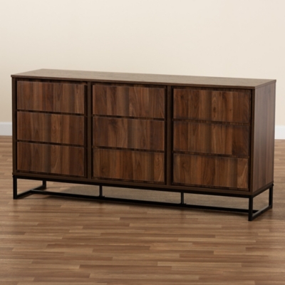 Baxton Studio Neil 3-Door Sideboard Buffet - Thumbnail 5