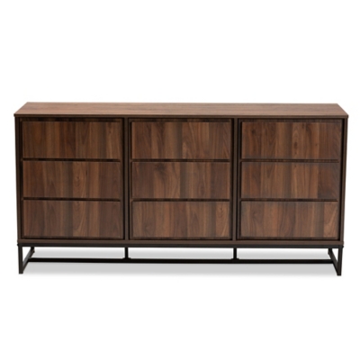 Baxton Studio Neil 3-Door Dining Room Sideboard Buffet, , large
