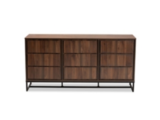 Baxton Studio Neil 3-Door Dining Room Sideboard Buffet