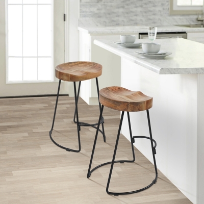 Benzara.inc Ela Counter Height Bar Stool, , rollover