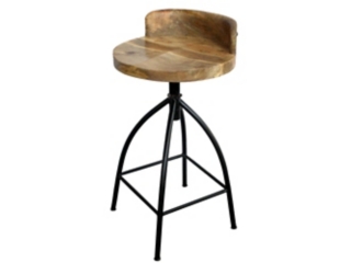 Benzara.inc Pia Adjustable Swivel Bar Stool