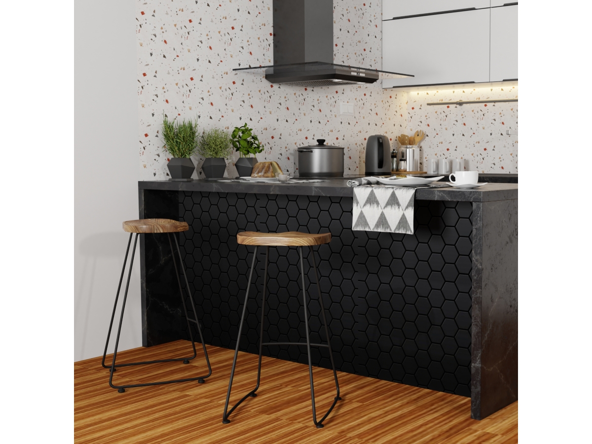 Simpli Home Amberly Saddle Bar Stool (Set of 2), , large