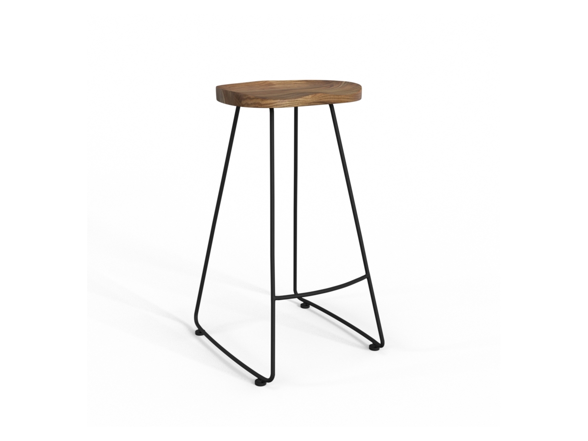 Simpli Home Amberly Saddle Bar Stool (Set of 2), , large