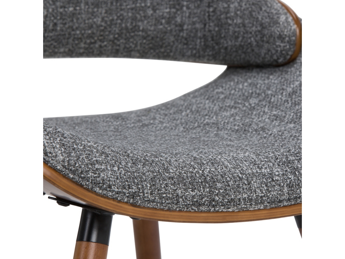 Simpli Home Malden Dining Chair with Hard Back, Gray/Brown, large