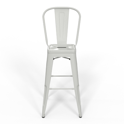 Simpli Home Fletcher Counter Height Bar Stool (Set of 2), White, large