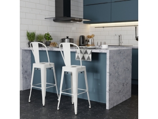 Simpli Home Fletcher Bar Stool (Set of 2)