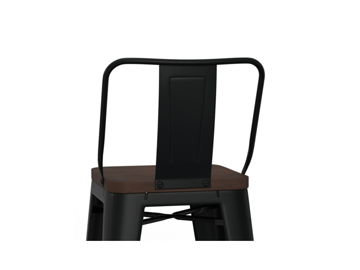 Simpli Home Rayne Counter Height Bar Stool (Set of 2), Black, large