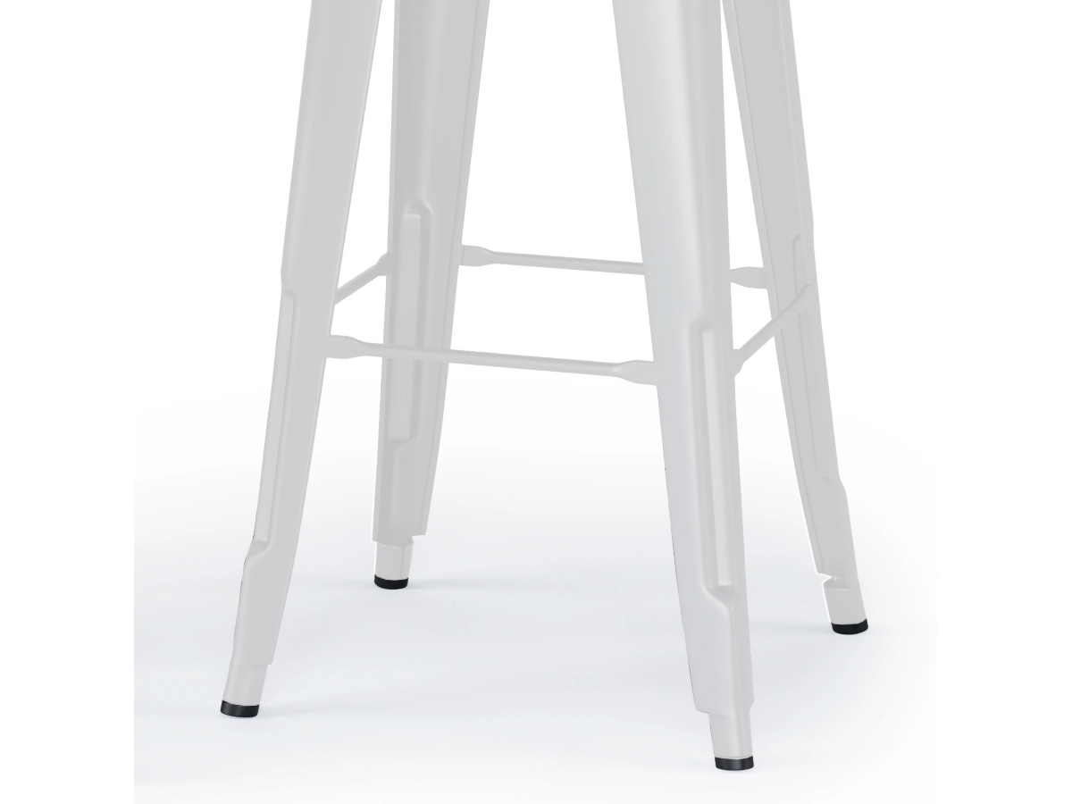 Simpli Home Rayne Bar Stool (Set of 2), White, large