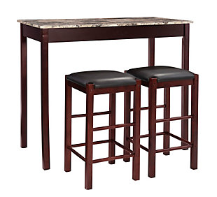 Linon Iris Dining Table and 2 Barstools Set, , large