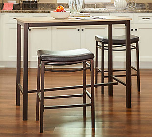 Linon Tift Dining Table and 2 Bar Stools Set, , rollover
