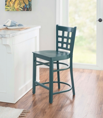 Linon Bremen Counter Stools (Set of 2), Hunter Green