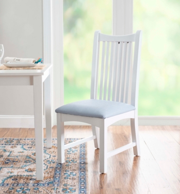 Linon Harlon Dining Chairs (Set of 2), White