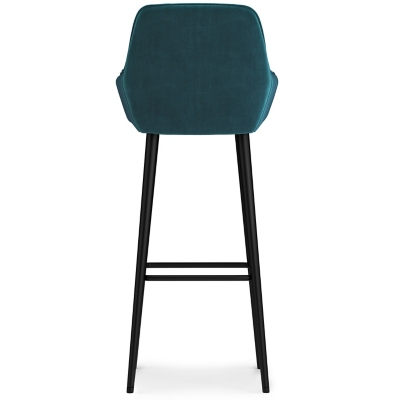 Teal velvet counter discount stools