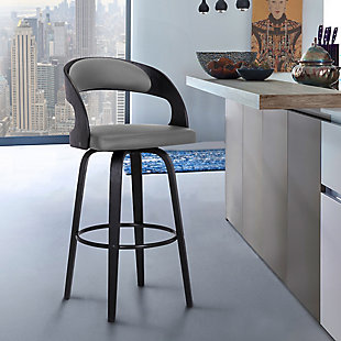 Shelly Counterstool, Gray/Black, rollover