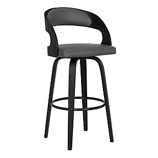 Shelly Counterstool, Gray/Black, large