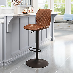 Erika Home Briarberry Bar Chair, Vintage Brown, rollover