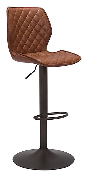Erika Home Briarberry Bar Chair, Vintage Brown, large