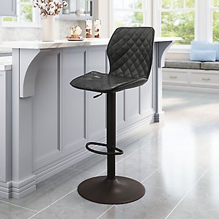 Erika Home Briarberry Bar Chair, Vintage Black, rollover