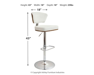 Louis Adjustable Height Bar Stool | Ashley