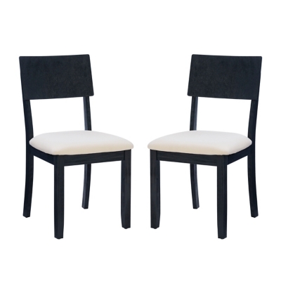 Linon Jocey Set of Two Dining Chairs, Black, large