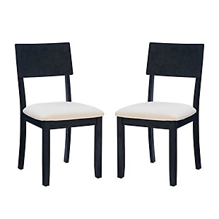 Linon Jocey Set of Two Dining Chairs, Black, large