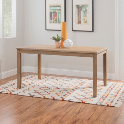Linon Jocey Dining Table, Graywash, rollover