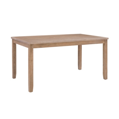 Linon Jocey Dining Table, Graywash, large