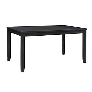 Linon Jocey Dining Table, Black, large