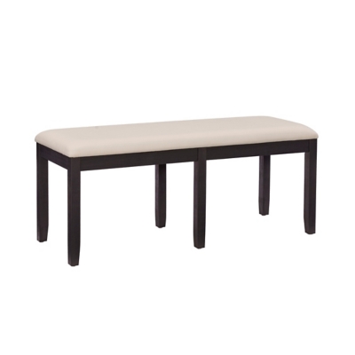 Linon Jocey Backless Dining Bench, Black, large