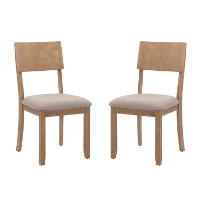 Linon Jocey Set of Two Dining Chairs, Graywash, large