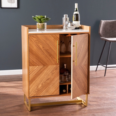 Alexandria expandable store bar cabinet