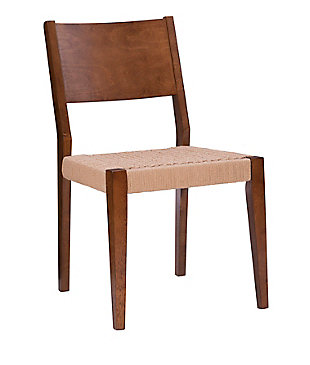 Linon Farren Dining Chairs (Set of 2), Brown, large