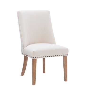 Linon Gentry Dining Chairs (Set of 2), Cream/Tan, large