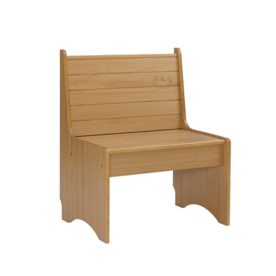 Linon Mateo Back Rest Bench, Honey, large