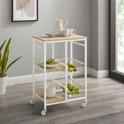 Linon Olivia Small Kitchen Cart, , rollover