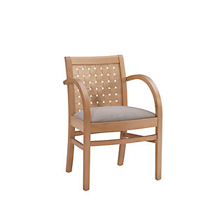 Linon Margo Woven Dining Arm Chair, , large