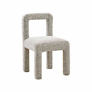TOV Furniture Hazel Boucle Dining Chair, Gray, large