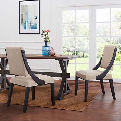 Cambridge Dining Chair Set, Beige, rollover