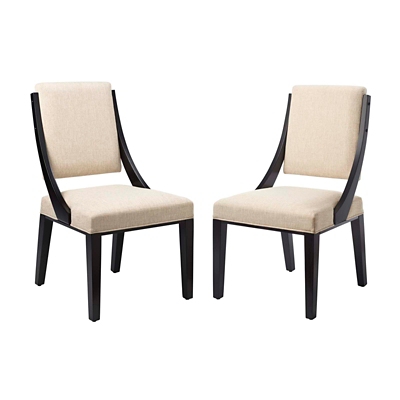 Cambridge Dining Chair Set, Beige, large
