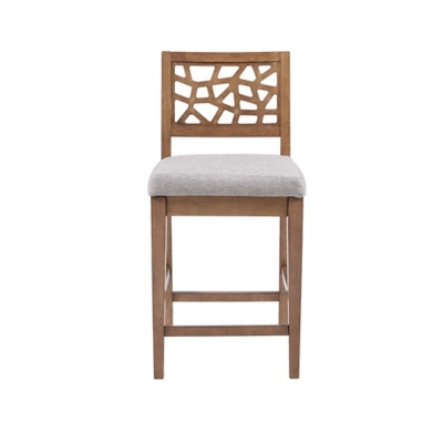 Crackle Counter Stool, Light Gray, large