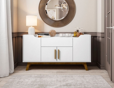 D600009519 Addie Sideboard, White sku D600009519