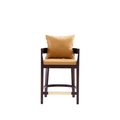 Ritz Counter Stool, Camel/Dark Walnut, large