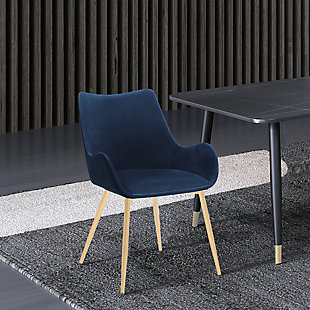 Avery Dining Chair, Blue, rollover