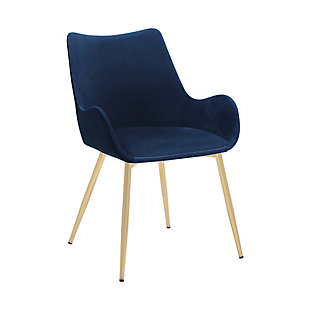 Avery Dining Chair, Blue, large