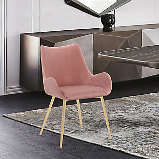 Avery Dining Chair, Blush, rollover