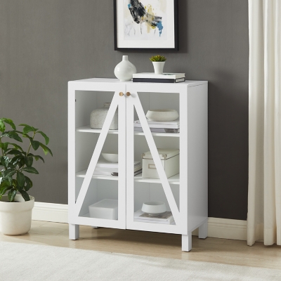 Cassai Stackable Storage Pantry, White, rollover