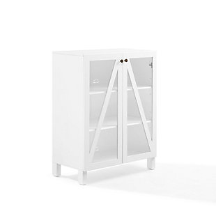 Cassai Stackable Storage Pantry, White, large