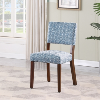 D600009710 HomePop Dining Chair (Set of 2), Blue sku D600009710