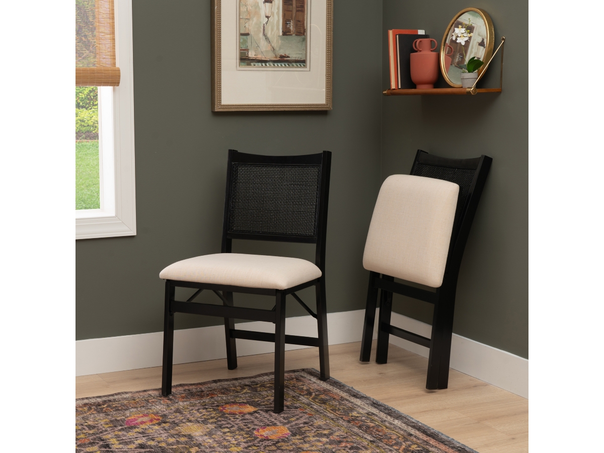 Linon Pacey Cane Folding Chair | Ashley