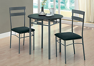 Monarch Specialties Round Dining Table and 2 Chairs Set, , rollover